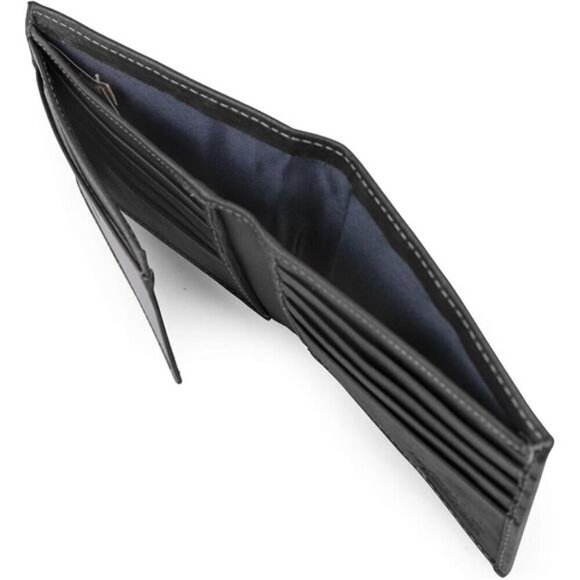 Wellington Leather RFID Bifold Commuter Security Wallet - Picture 4 of 7